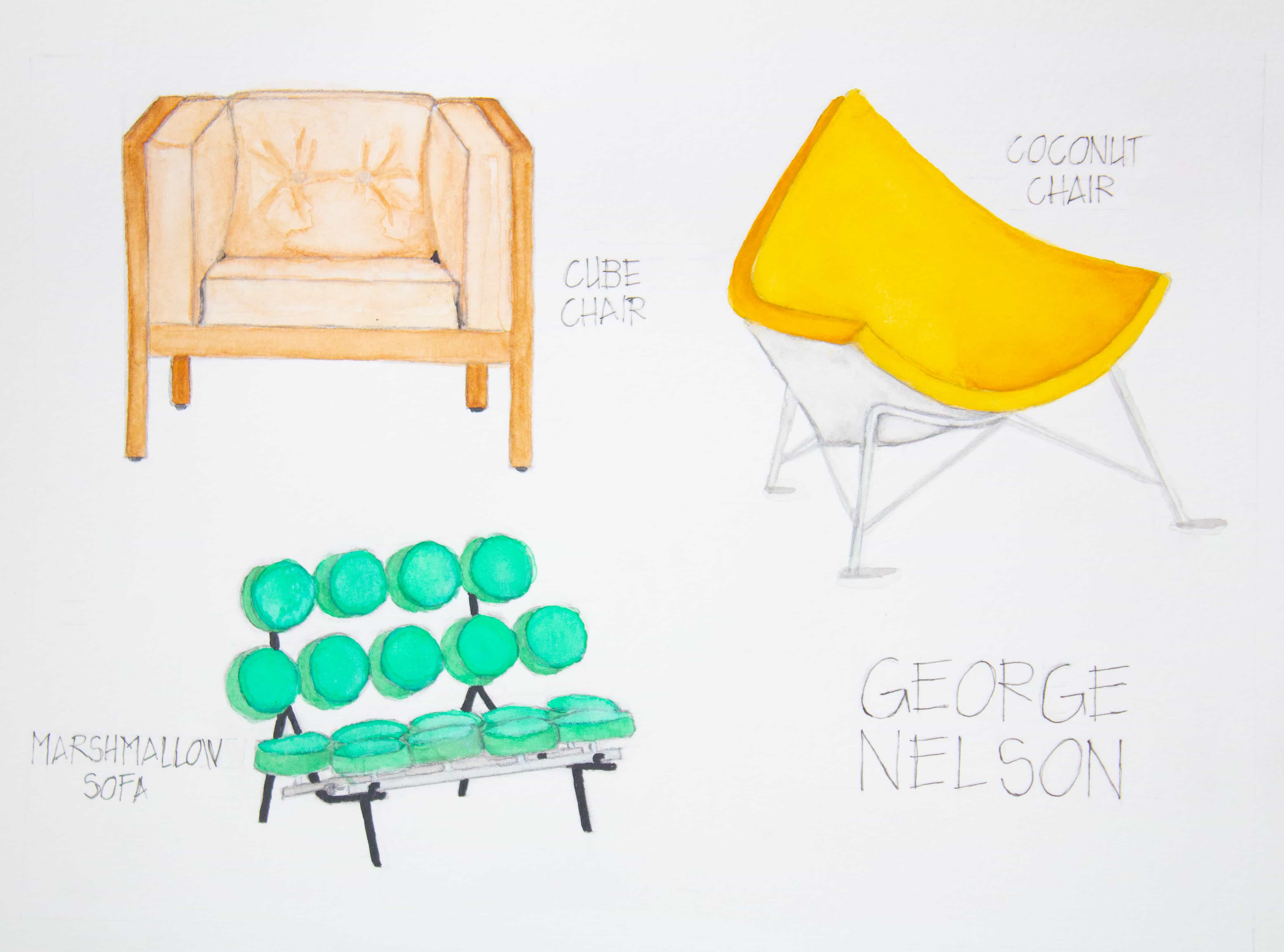 Water Color Chairs